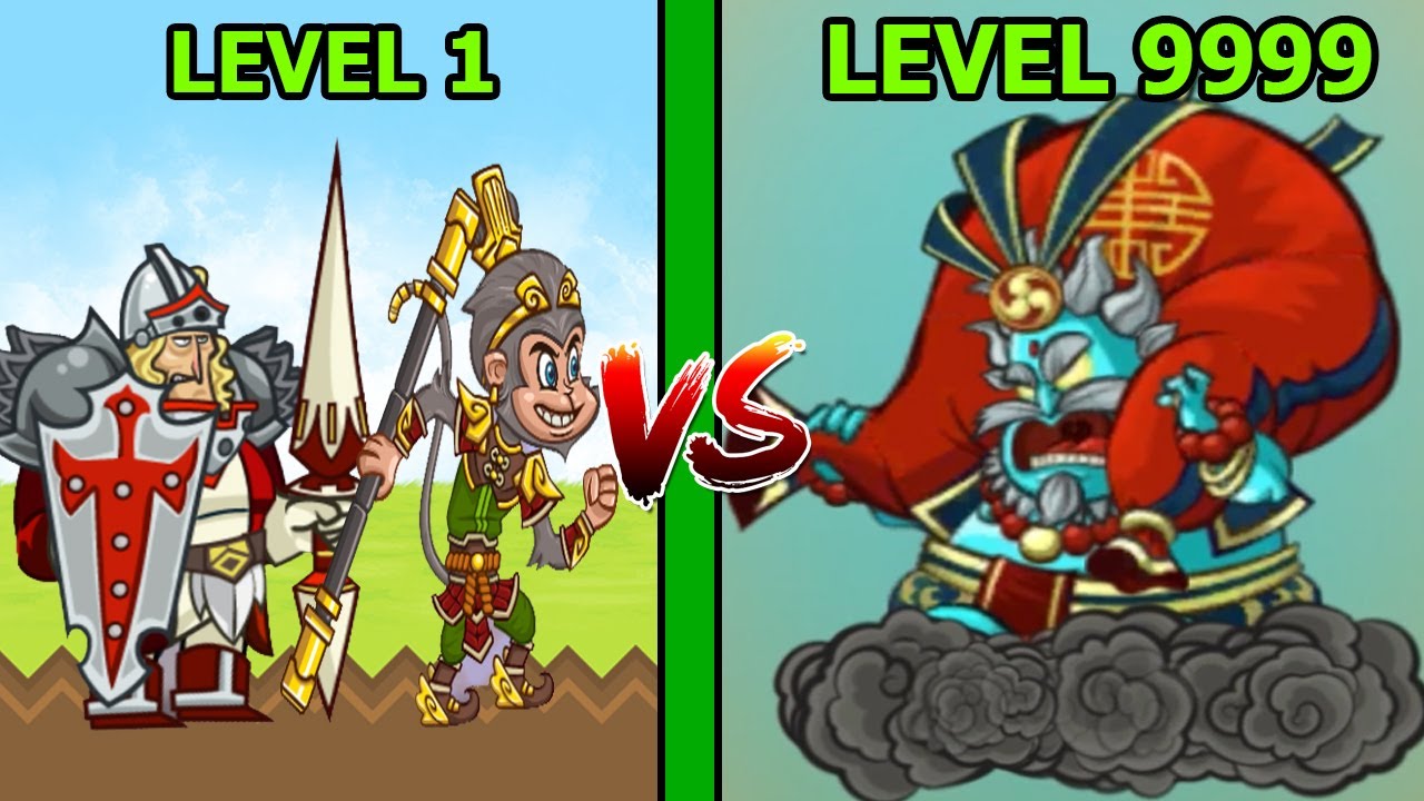 THẦN TIÊN TRÊN TRỜI LV100 VẪN LÀ TOP 1 VS NGỘ KO Tower Conquest - TOP GAME ANDROID IOS THÀNH EJ