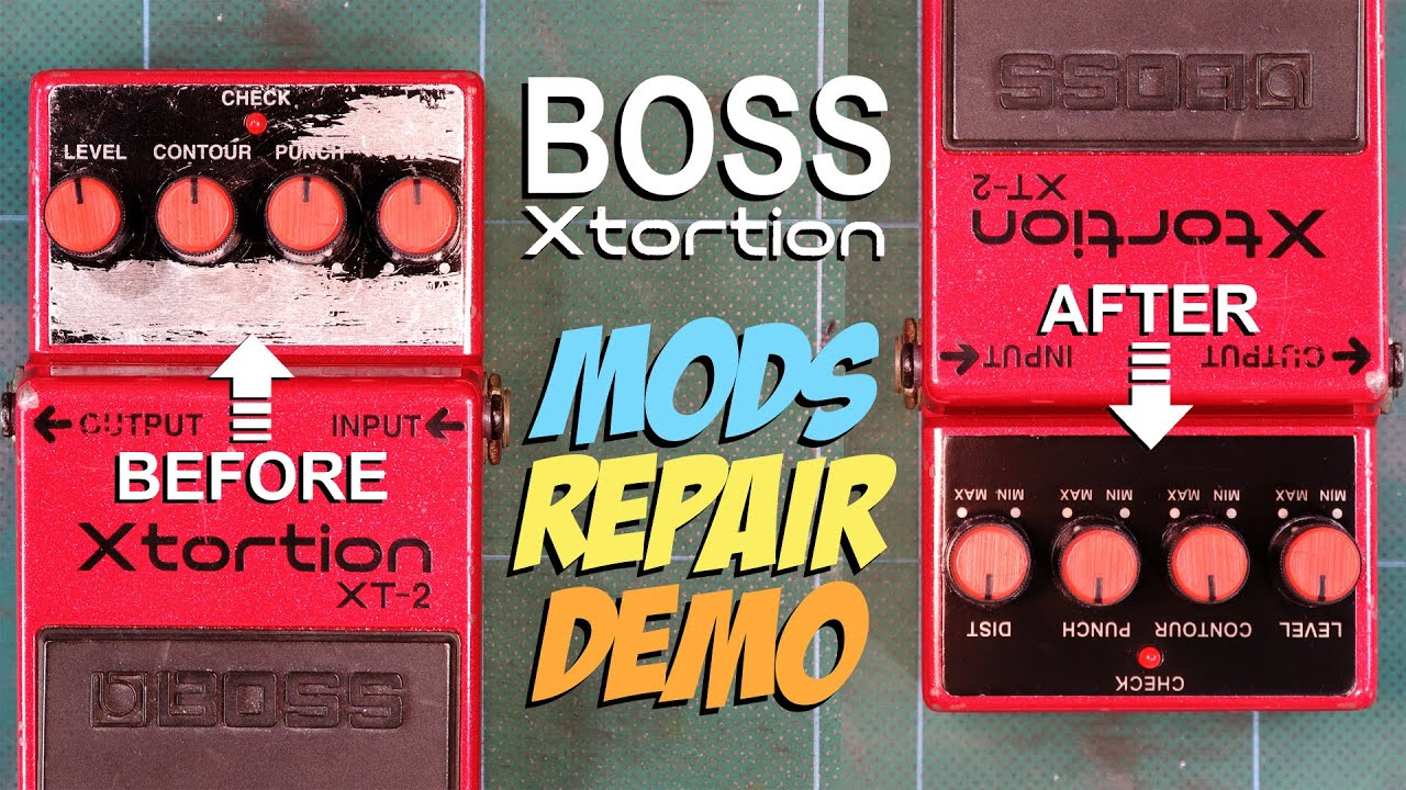 Boss XT-2 Xtortion Pedal:  Schematic, Mods, Repair, Demo.