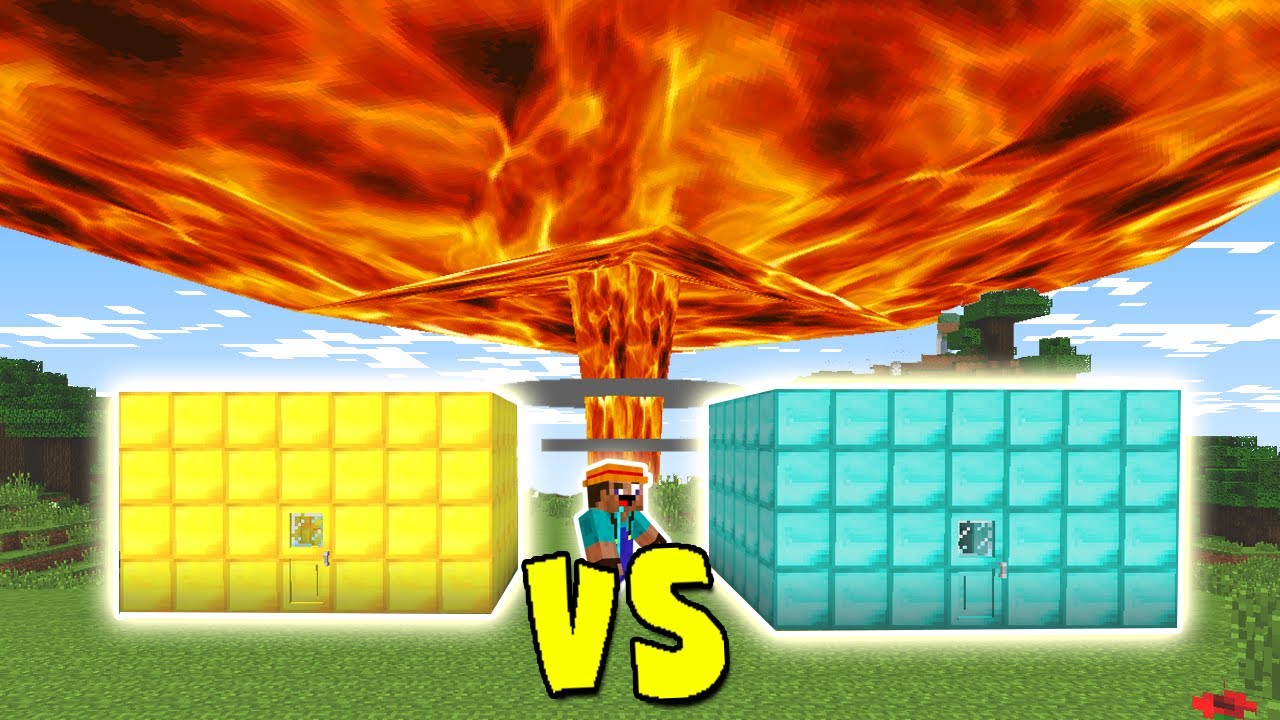 QUEM SOBREVIVE A UMA EXPLOSÃO NUCLEAR?! DIAMANTE VS. OURO (MINECRAFT)