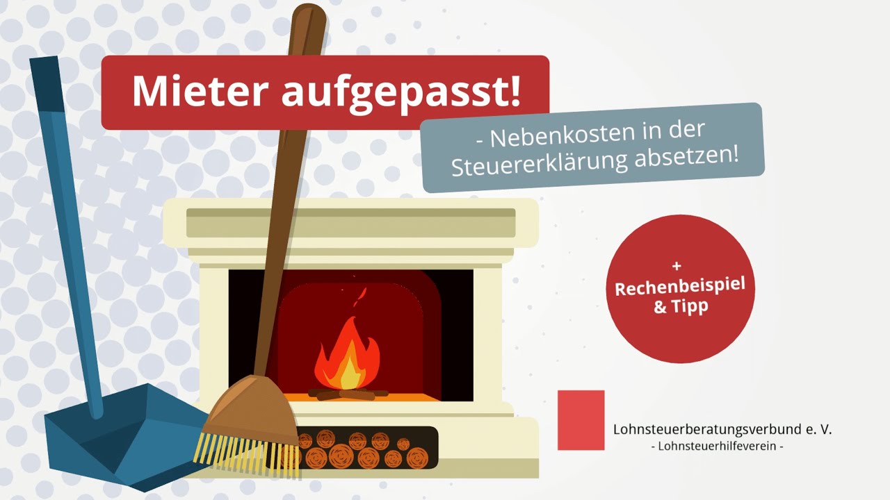 Welche Nebenkosten kann ich als Mieter von der Steuer absetzen?
