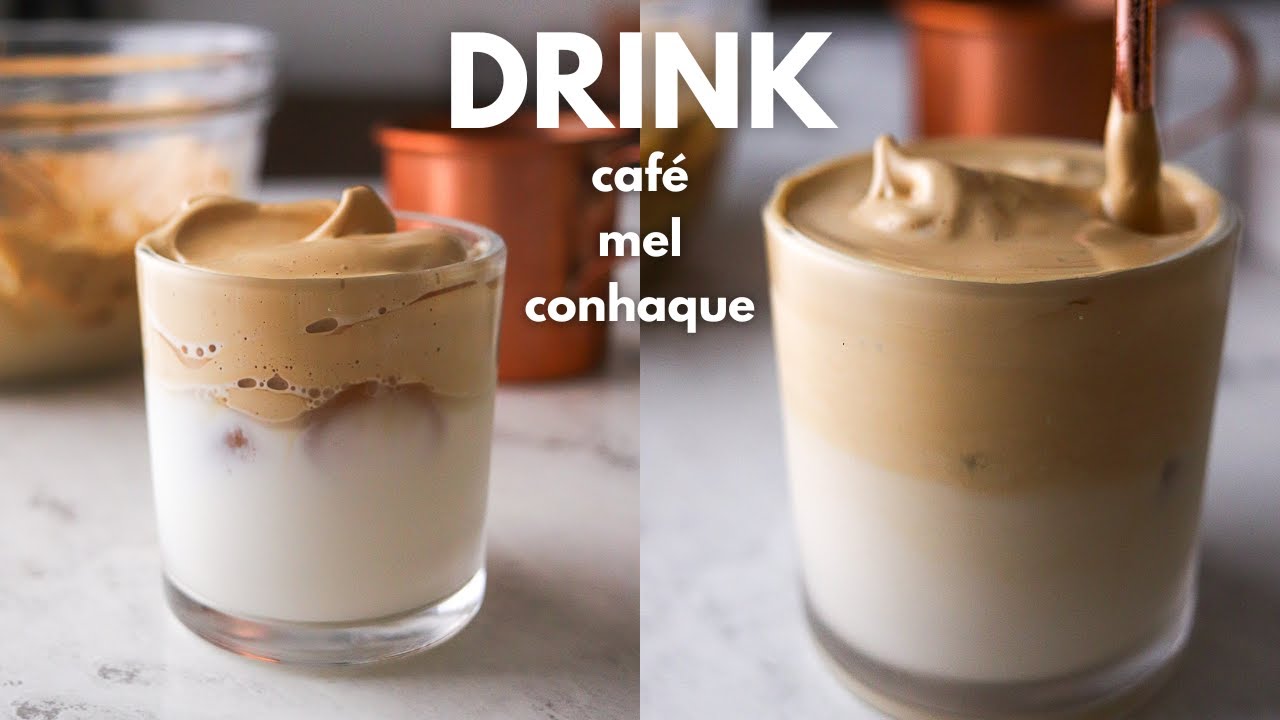 DRINK GELADO DE CAF&Eacute; COM MEL E CONHAQUE (HONEY COFFEE DRINK WITL ALCOHOL)