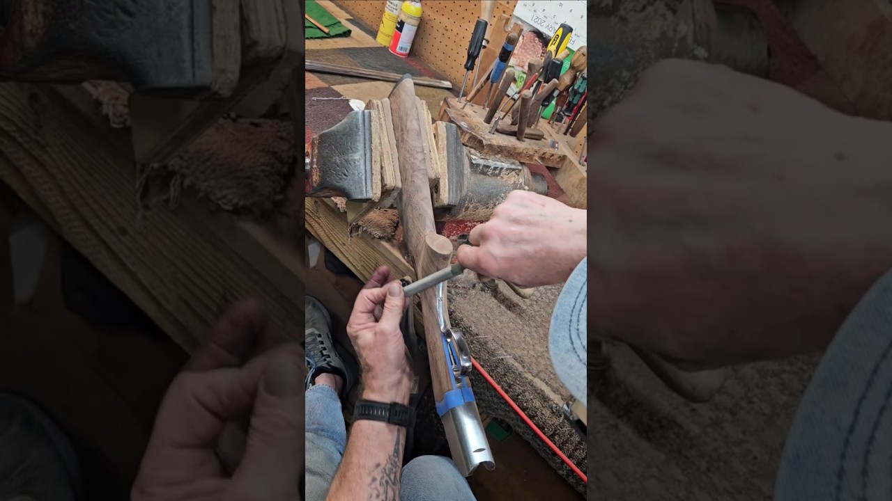 Where all the magic with walnut happens. #gun #stock #gunsmithing #gunmaking