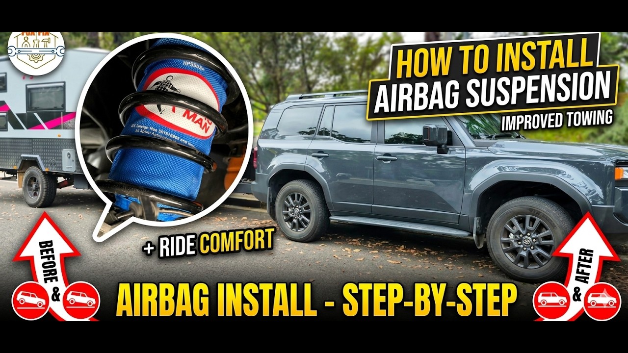 Landcruiser 250 Prado Airbag Man Suspension Install