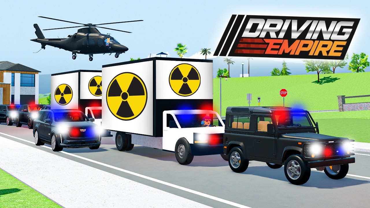 Максимально безопасный ядерный конвой в Driving Empire!