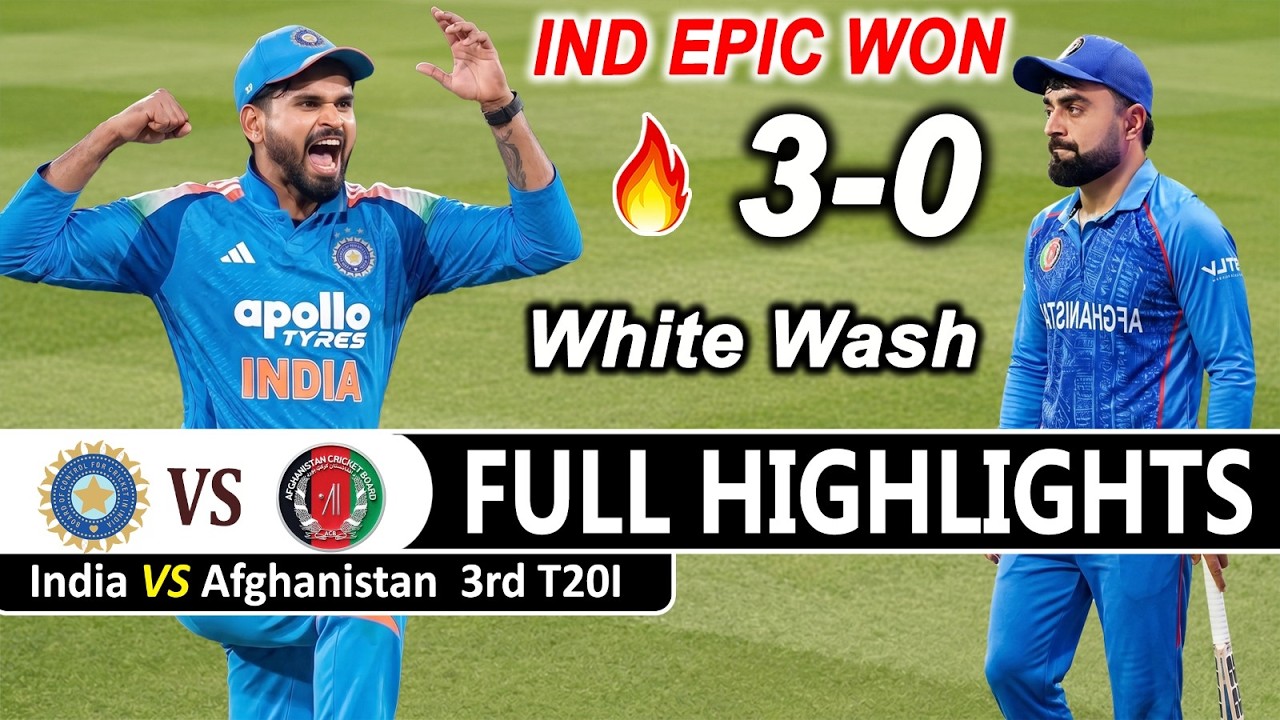 Ind Vs Afg Highlights | India vs Afghanistan 3rd T20 Match Full Highlights 2026