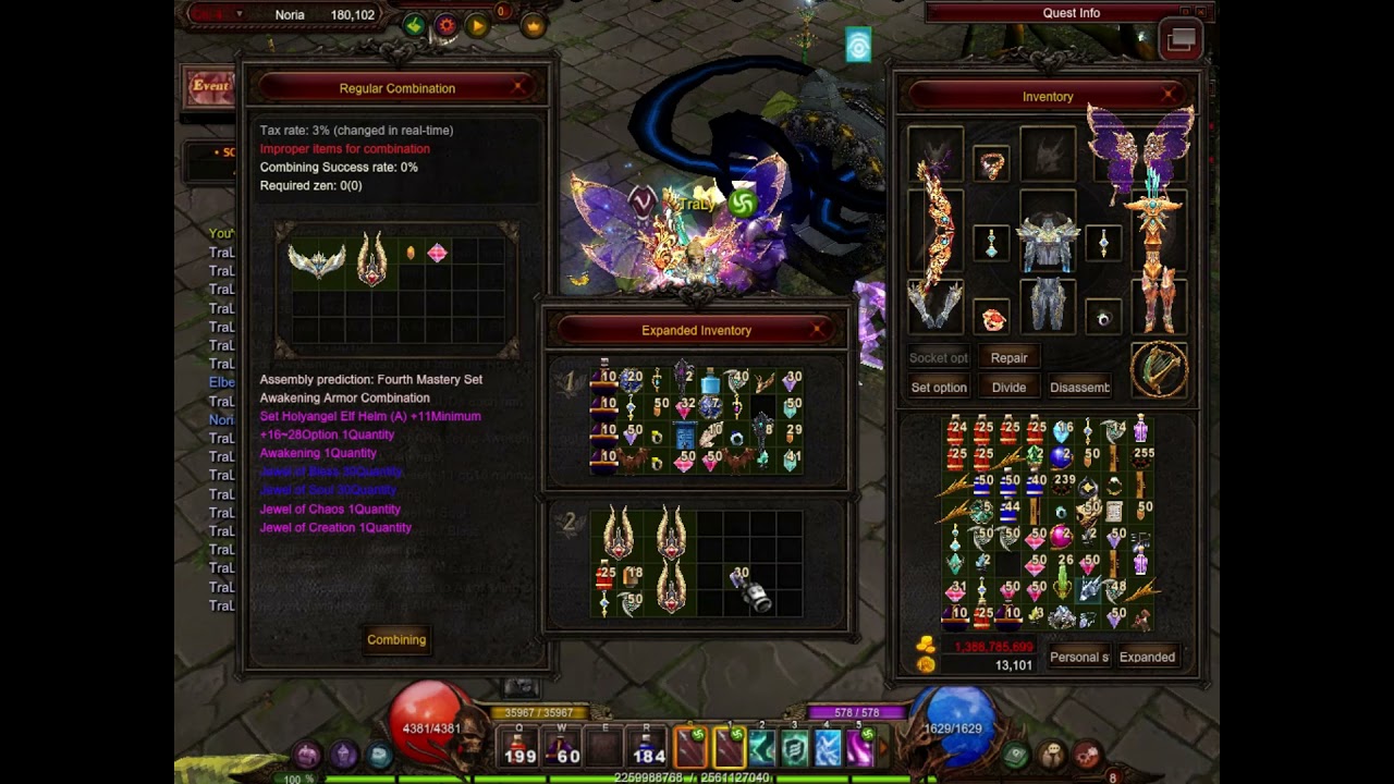 Upgrading the AHA set to Awakening Soul set - Mu Online