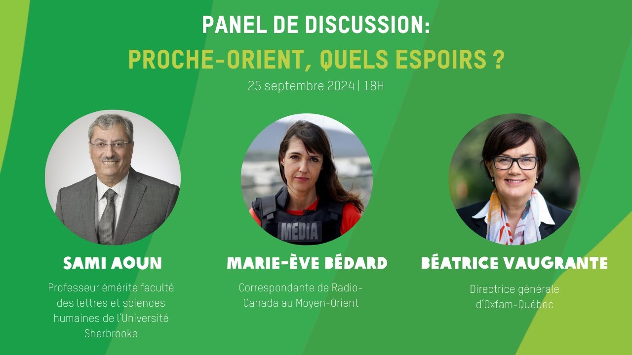 Panel de discussion: Proche-Orient, quels espoirs ?