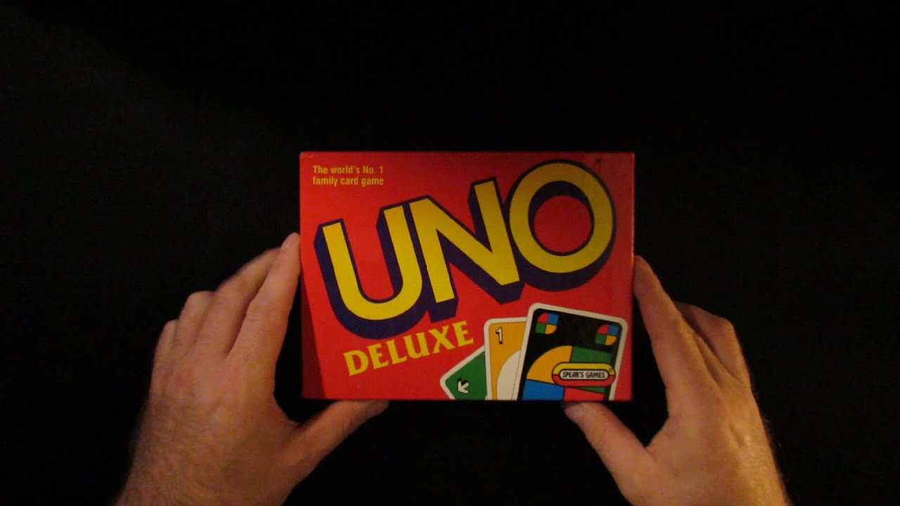 1993 British Deluxe Uno cards from Spear's Games unboxing