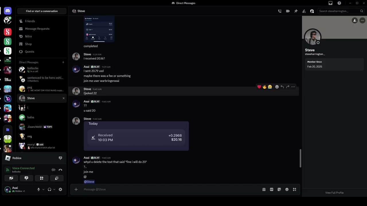 scam proof from the stock discord server