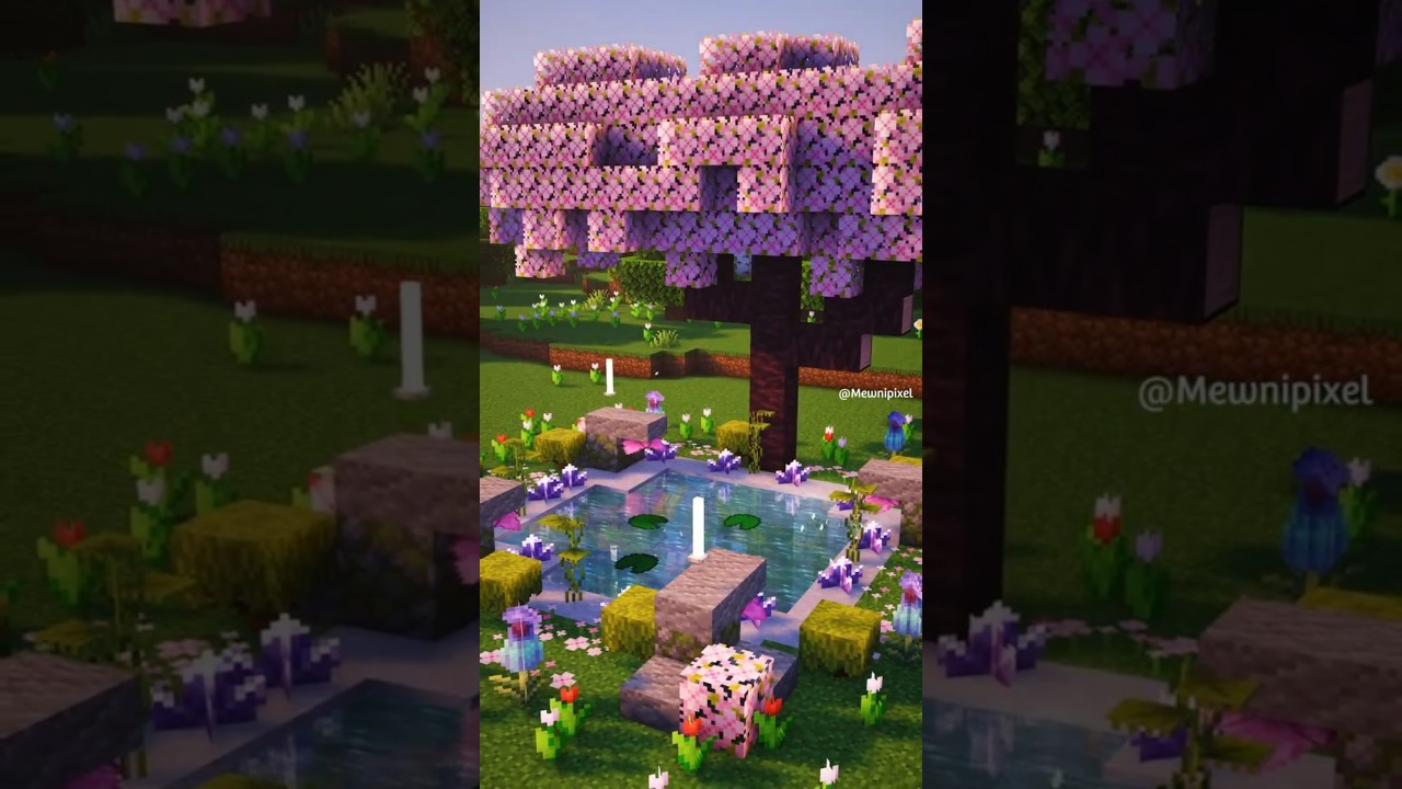 Estanque de Ajolotes en Minecraft #minecraft #shorts