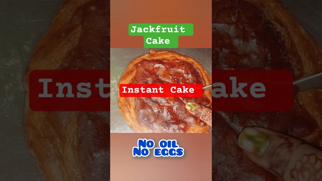 Try this Soft #jackfruitcake 🍰✨ #OilFreeCake #KathalRecipe #Shorts #BakingShorts #IndianCake