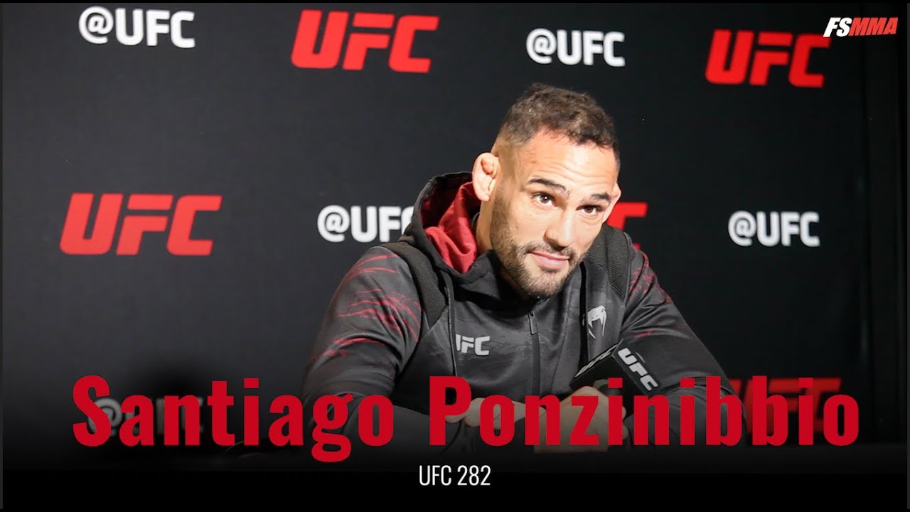 Santiago Ponzinibbio UFC 282 pre-fight media day interview
