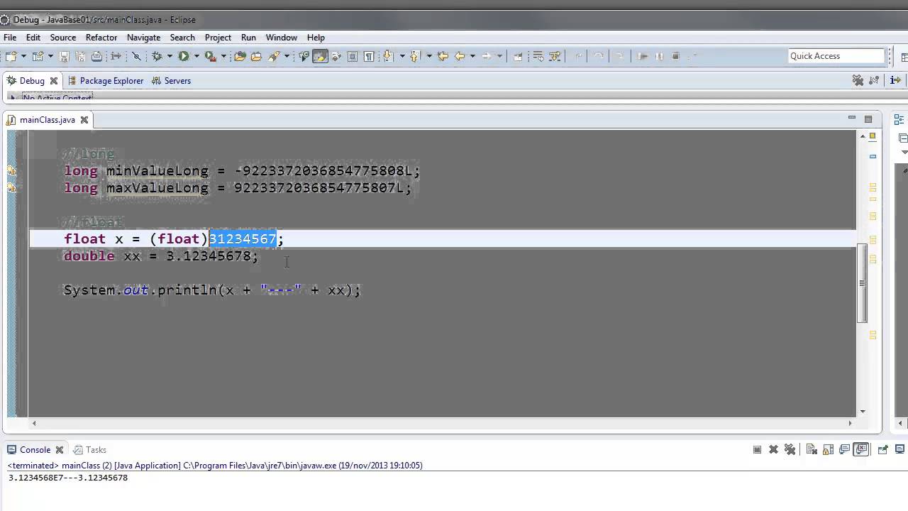 Java (Playlist 1) corso base ITA 6-g: variabili e tipi, QUARTA PARTE (floating point, float)