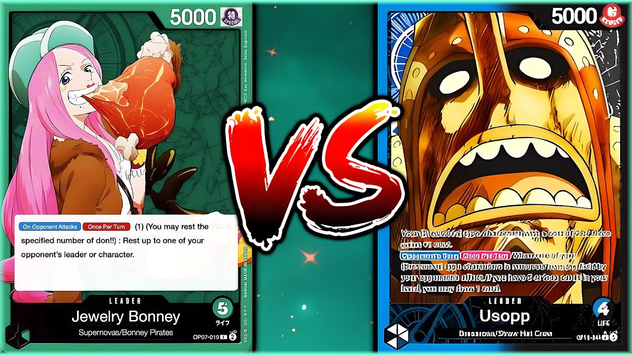 OP10 Round 1 (G) Bonney vs (B/U) Usopp Tournament Gameplay + Commentary