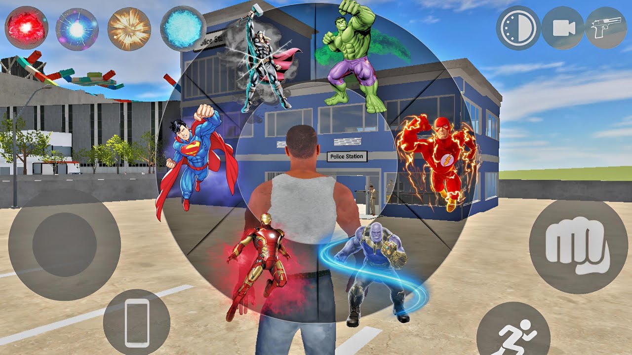 Franklin Playing as Every Powerful Avengers and Fight with Horror Monster - Indian Bikes Driving 3d 