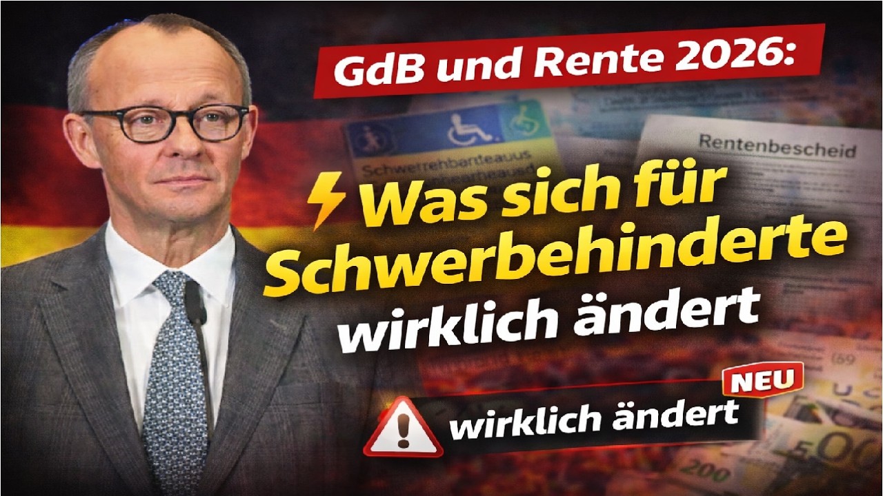 GdB und Rente 2026: Was sich für Schwerbehinderte beim Rentenstart jetzt wirklich ändert!