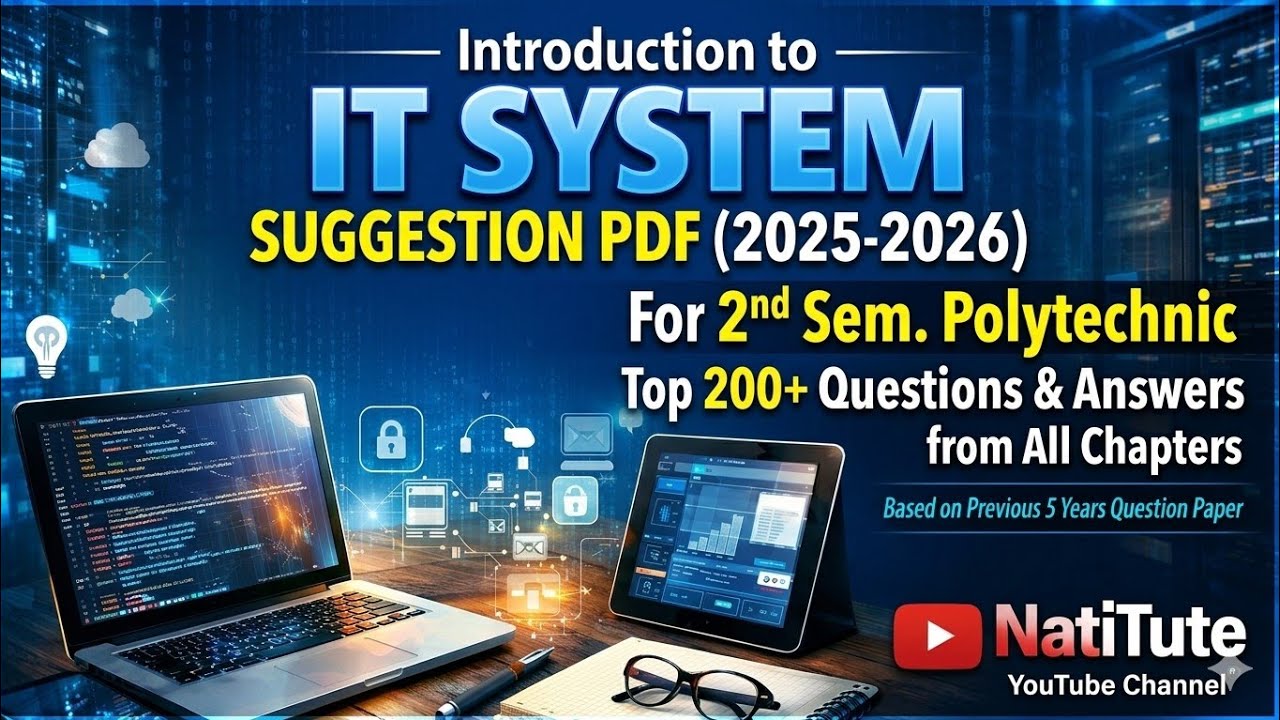 Introduction to IT System Suggestion 2026 PDF | Diploma 2nd Semester | NatiTute