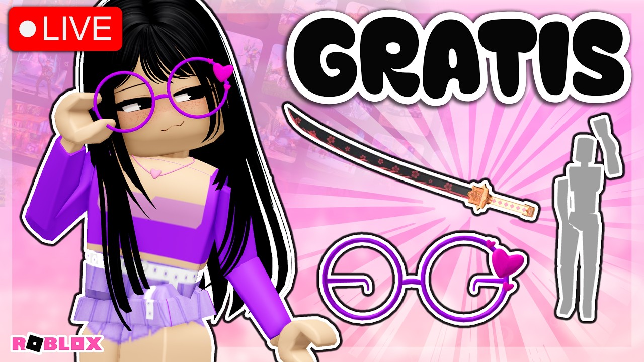 [🔴LIVE] PEGANDO ITEM GRÁTIS NO ROBLOX E JOGANDO COM INSCRITOS