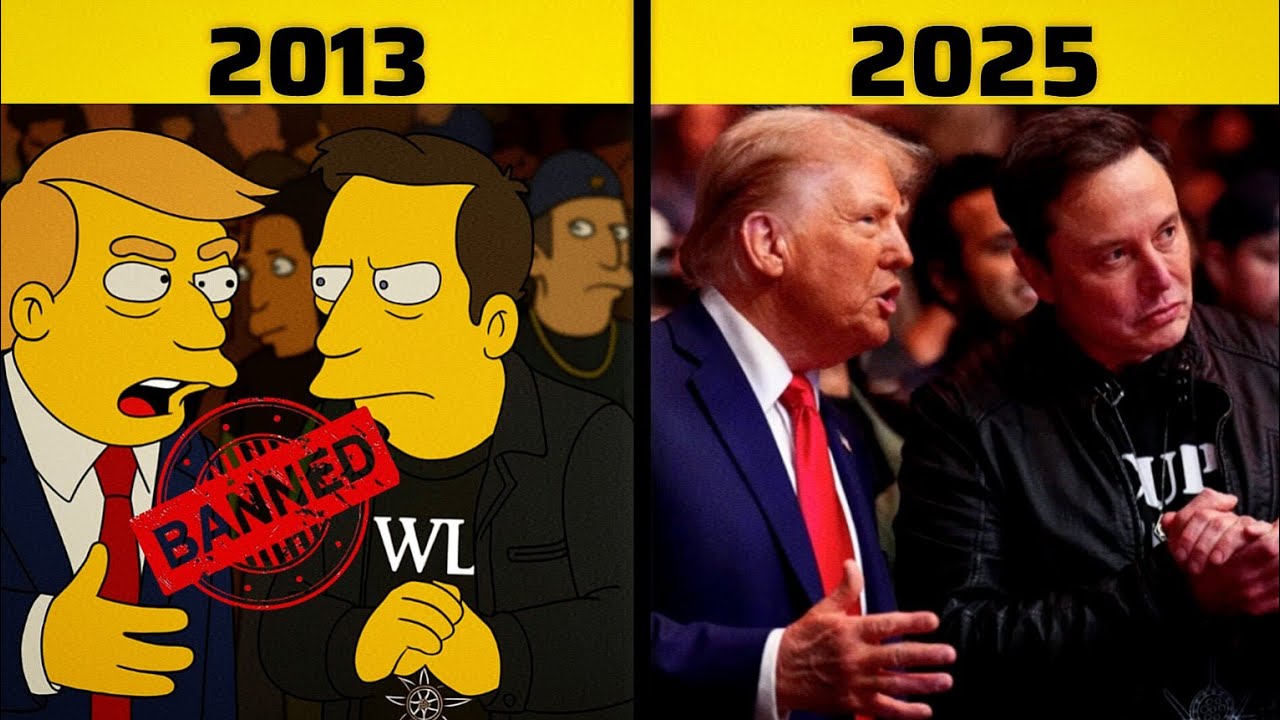 The Simpsons&rsquo; Darkest 2025 Prediction: Trump vs Elon | Banned Episode?