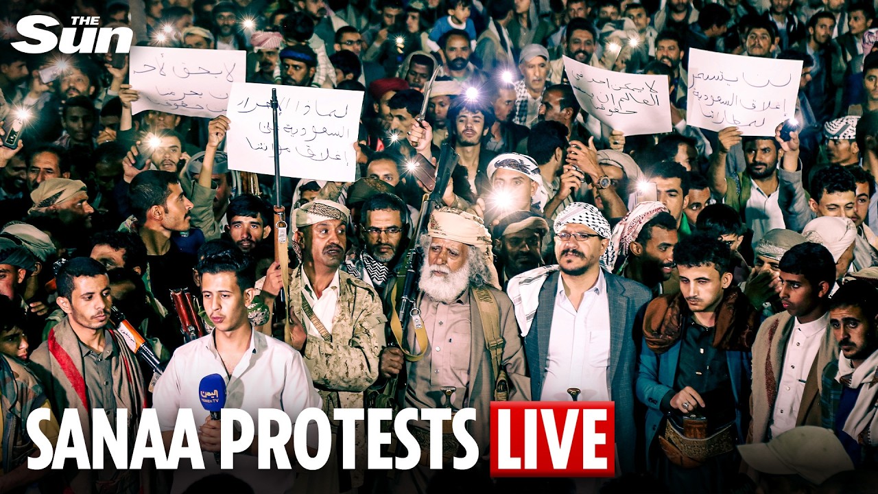 LIVE: Houthi supporters in Sanaa protest Saudi-led air and sea restrictions