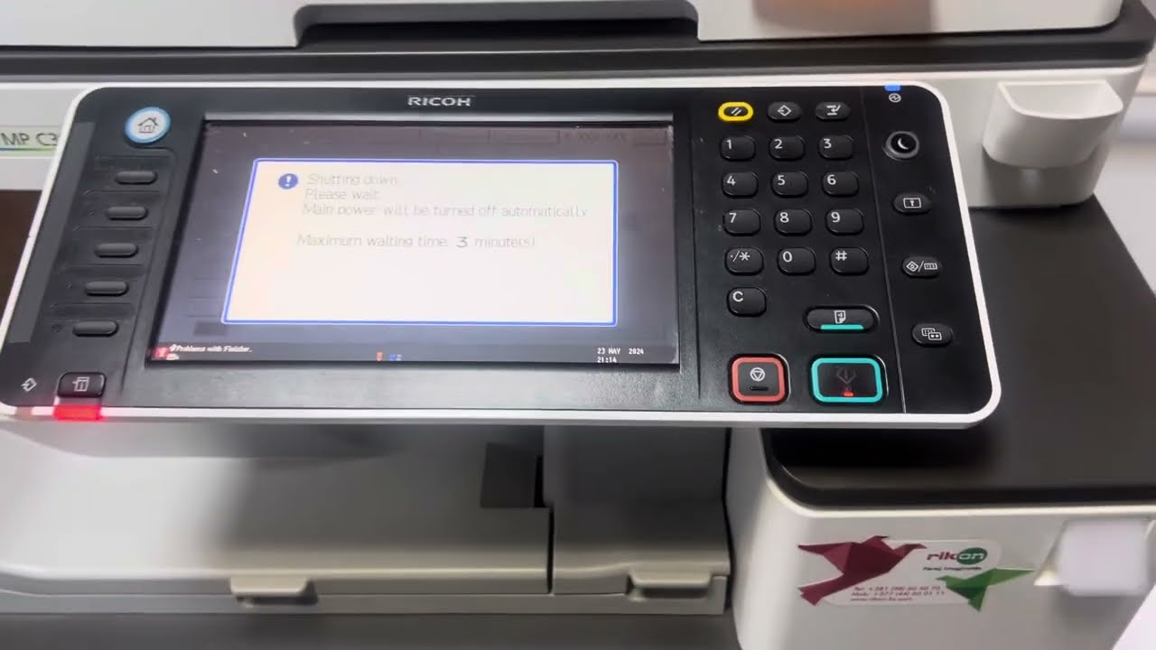 How to reset Ricoh Printer Sc543-00 error