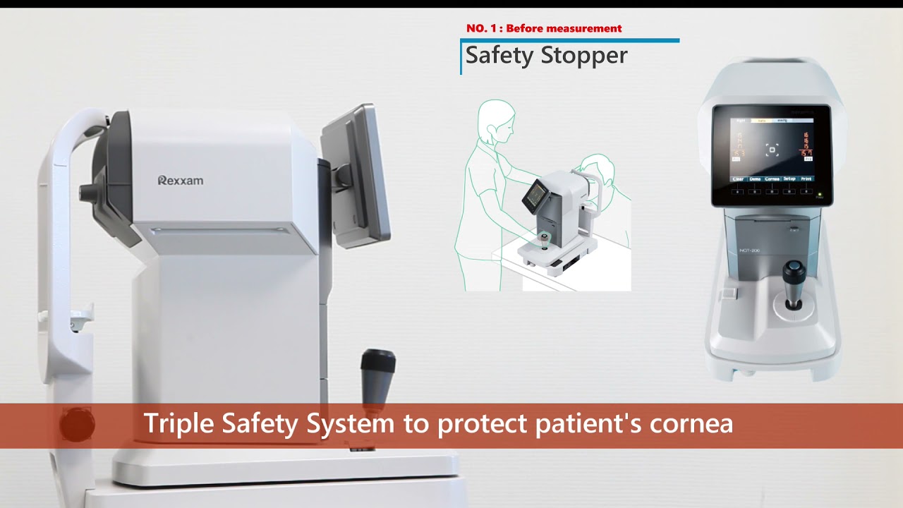 Very accurate and user friendly Non Contact Tonometer model NCT 200 from Rexxam, Japan