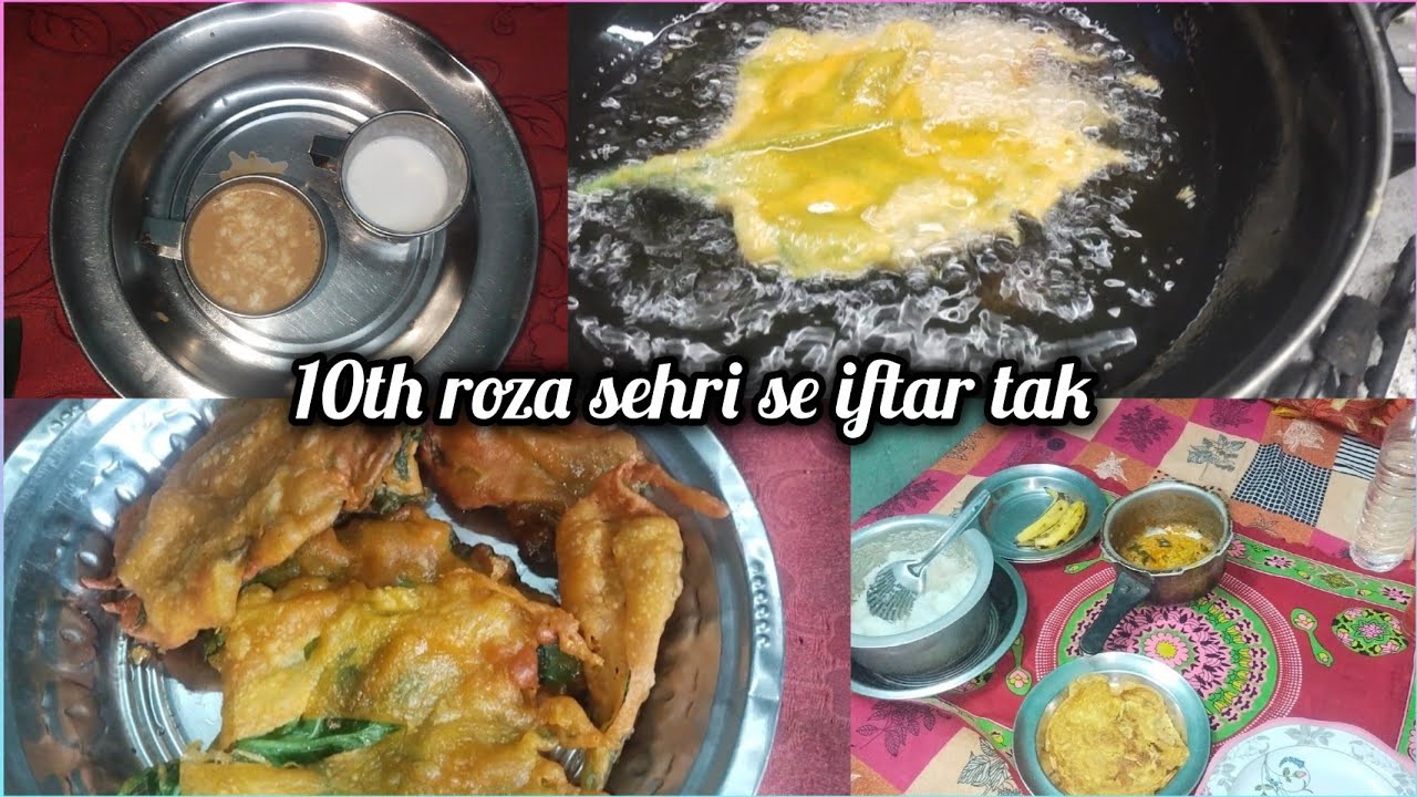 10th Roza 🌙 | Sehri Se Iftar Tak Routine | Iftar Mein Banaya Crispy Palak Bhajiya 😋