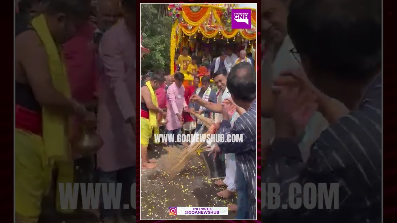 CM Dr Pramod Sawant Participates in Annual Lord Shree Jagannath Rath Yatra in Panaji