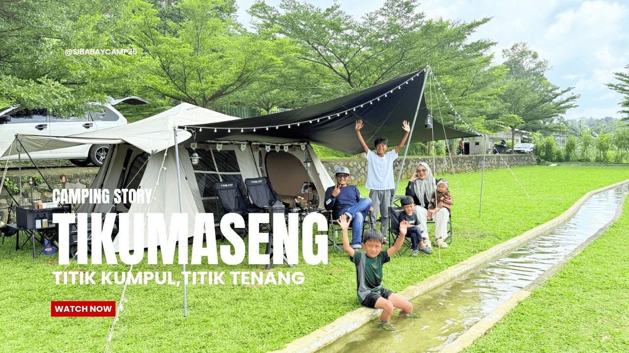 TIKUMASENG, Cijeruk, Bogor | Camping Keluarga | Camping Ramah Anak | Tepi Sawah dan Sungai