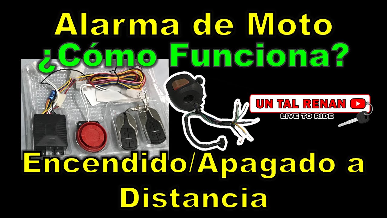 Como se instala una alarma de moto y Como funciona | Un Tal Renan