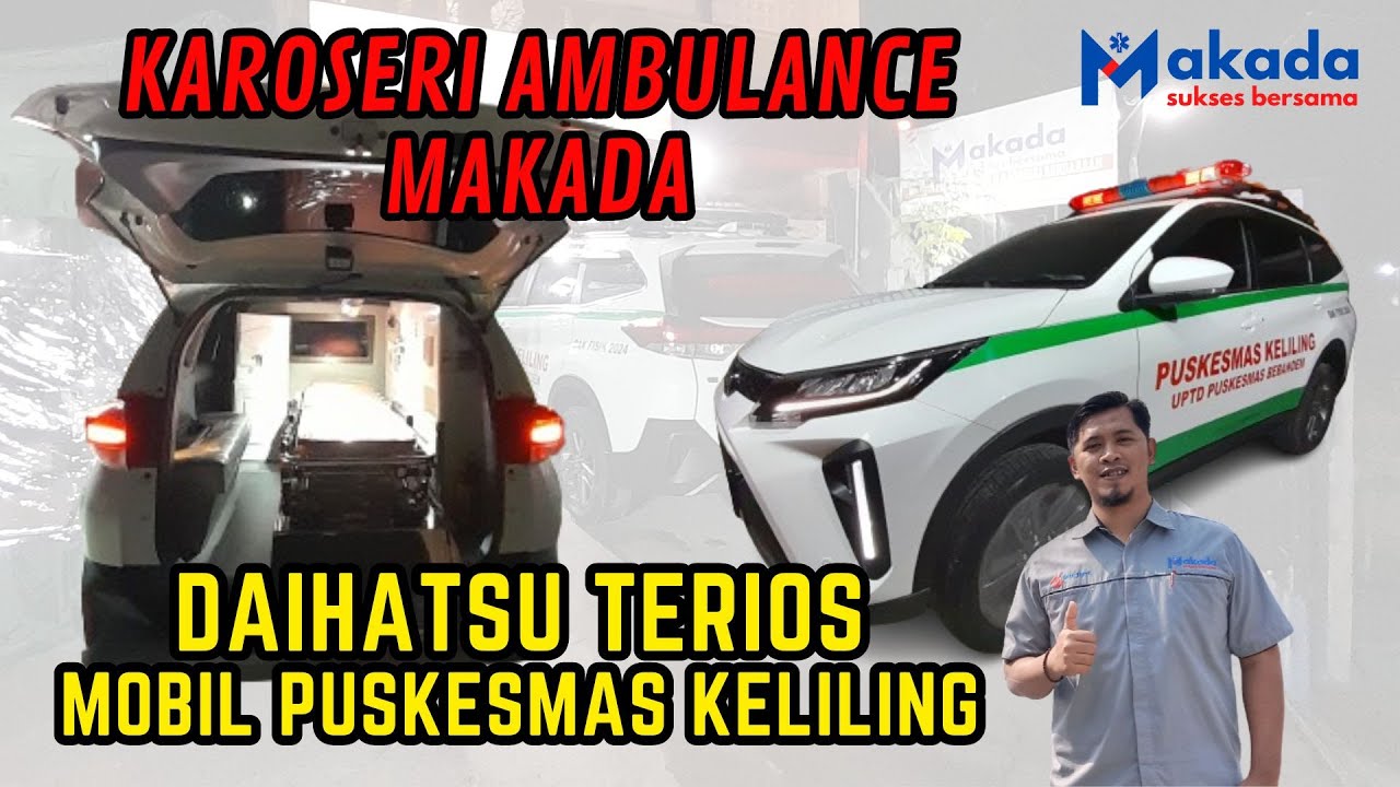 Karoseri Ambulance PUSLING Daihatsu TERIOS   Dinkes Kab Karangasem, BALI | Ambulance Nusantara