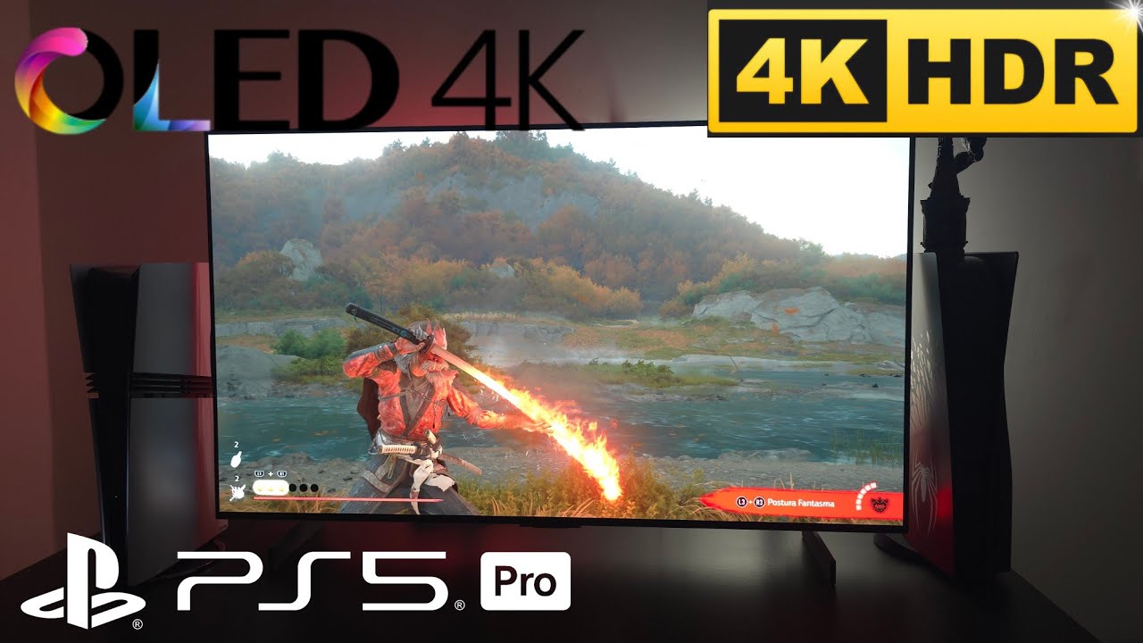 OLED & PS5 PRO GHOST OF YOTEI 4K 120FPS HDR RAY TRACING ULTRA GRÁFICOS 