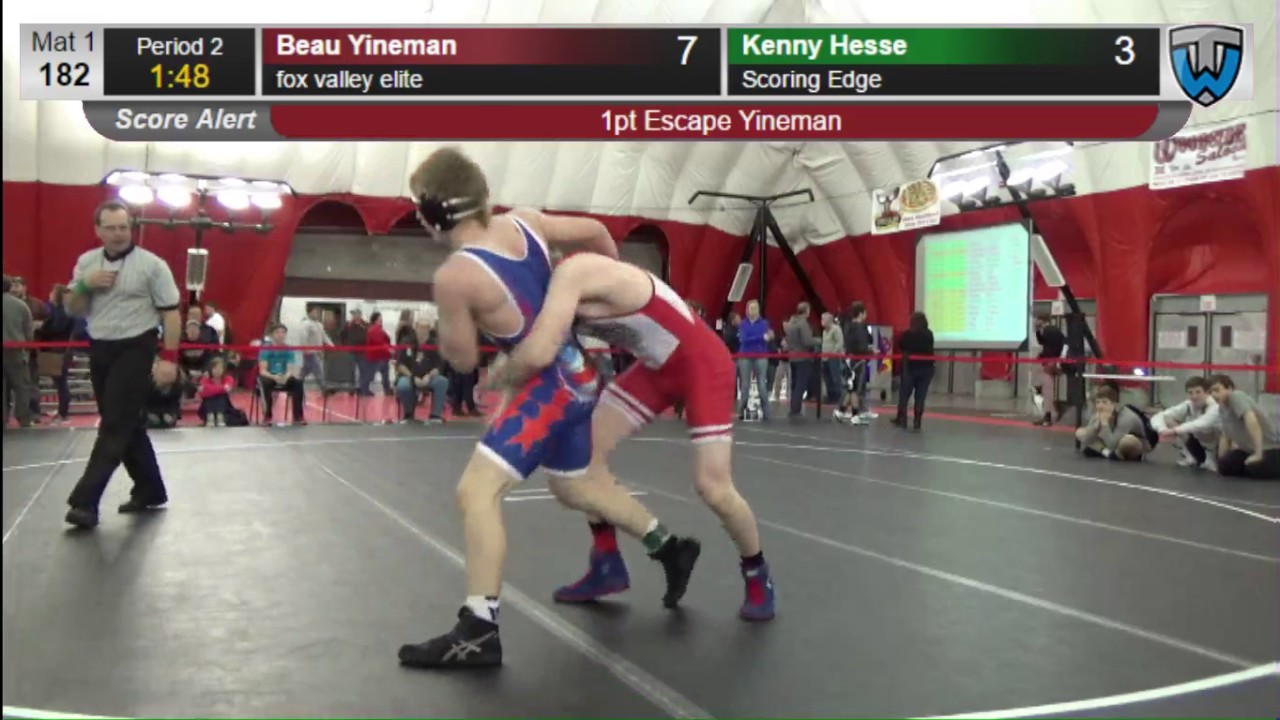 182 Beau Yineman fox valley elite vs Kenny Hesse Scoring Edge 6477082104
