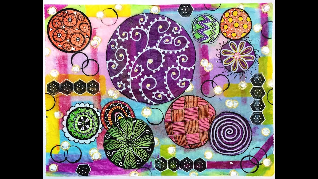 Painted Deli Paper with Doodles