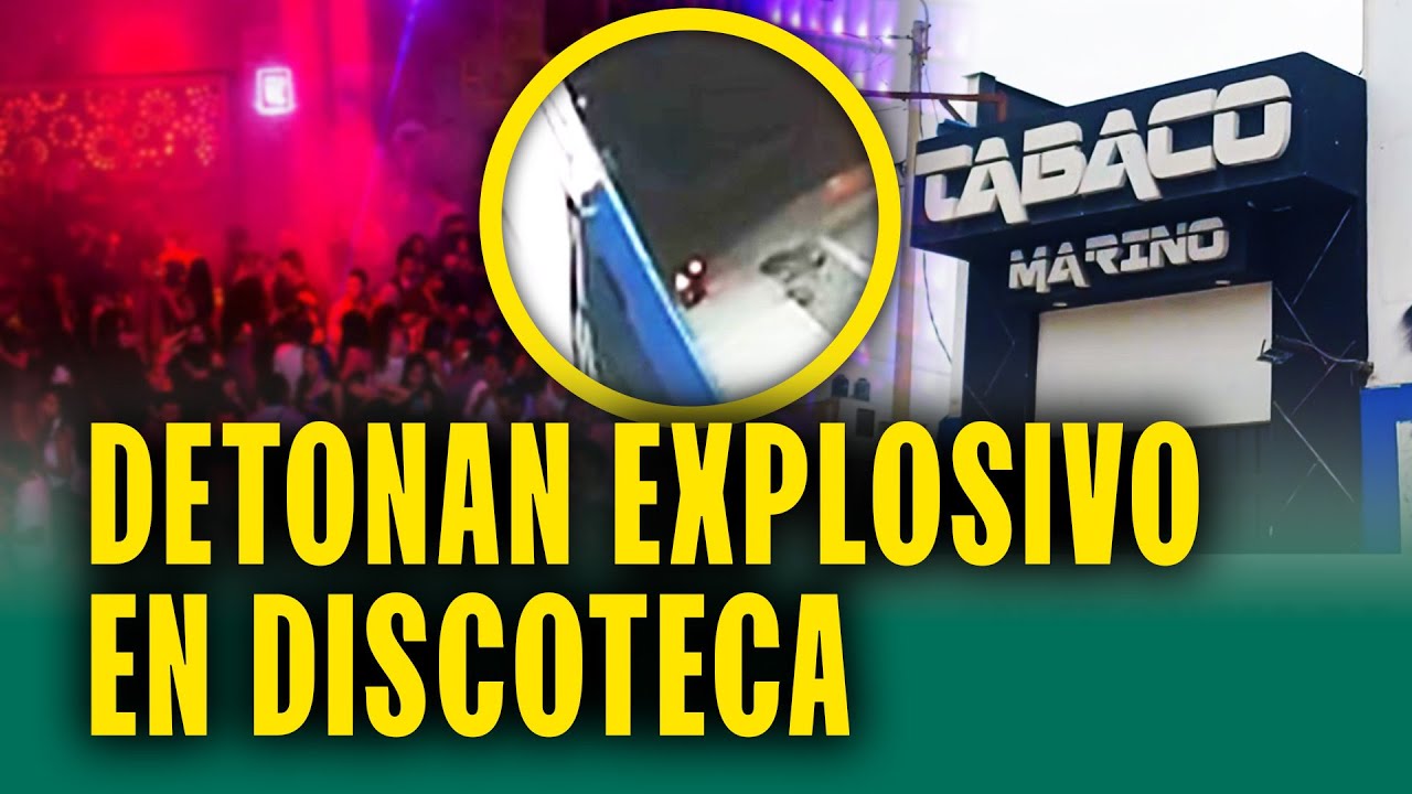 Delincuentes detonan explosivo en la puerta de discoteca en plena madrugada