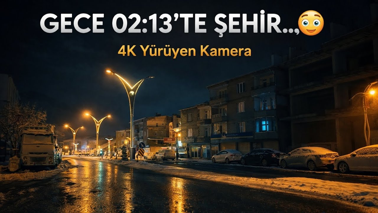 Gece 02:13… Şehir Neden Bu Kadar Sessiz? | 4K