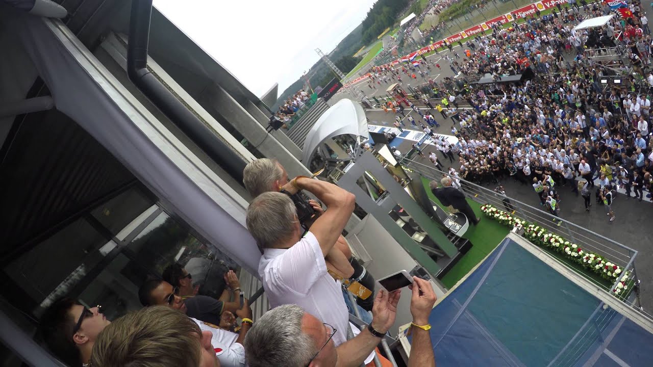 2015 F1 Belgian Grand Prix Podium ( GoPro Hero4 Black )