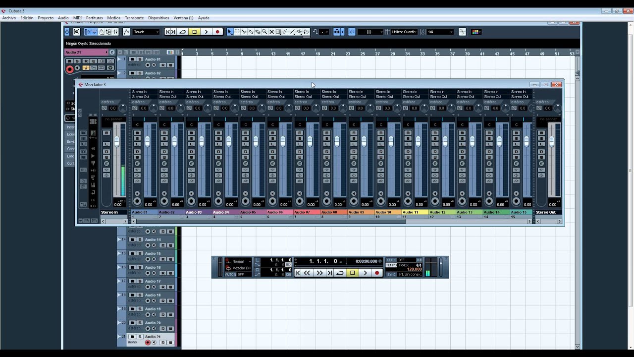 Tutorial Cubase. Atajos de teclado y mezcladores Cubase 5 (español)