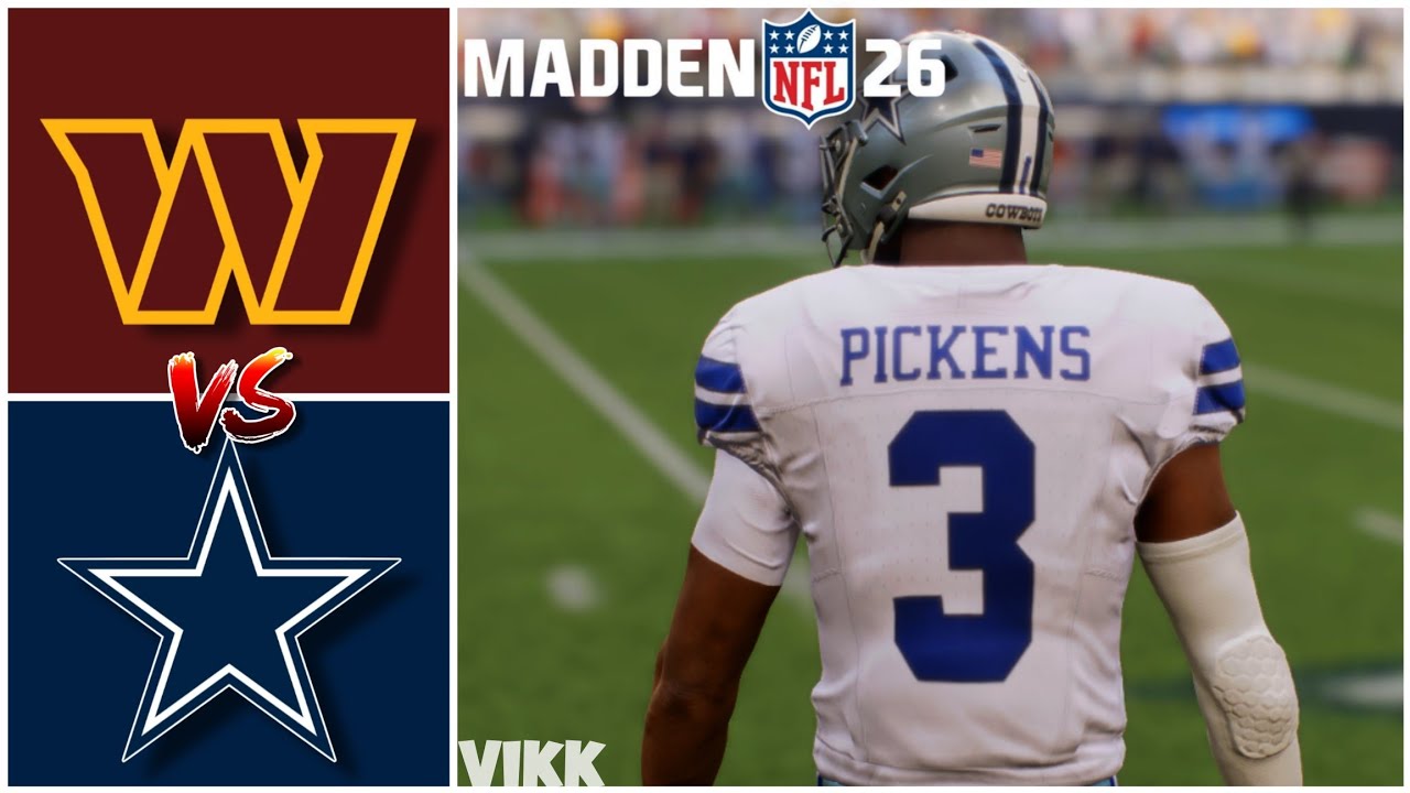 Commanders vs Cowboys Week 7 Simulation (Madden 26 Rosters)