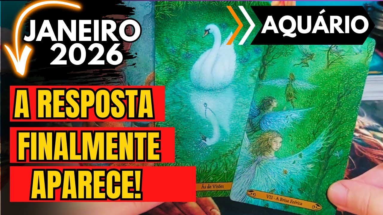 AQUÁRIO ♒️ JANEIRO 2026: A SOLUÇÃO CHEGA NA HORA CERTA 🟡 E A INCERTEZA FICA PARA TRÁS!