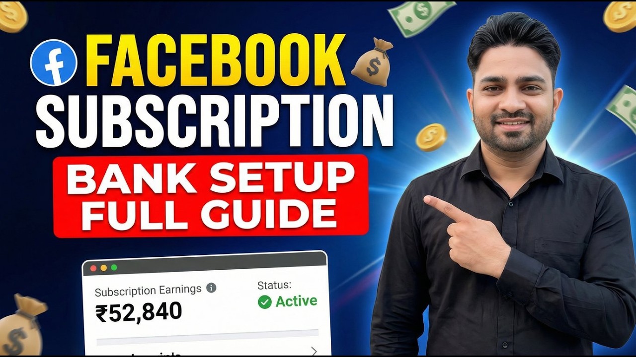 Facebook monetization subscription setup | how to setup facebook monetization bank account |