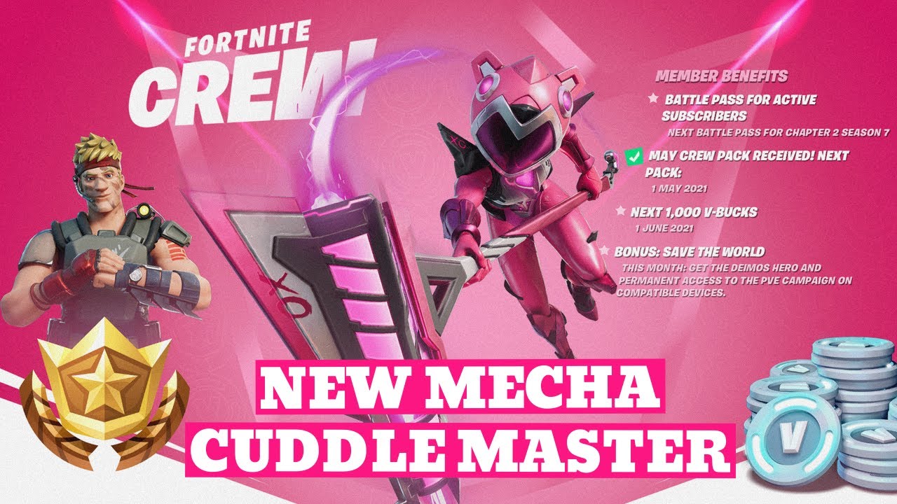 Fortnite Mecha Cuddle Master in Fortnite Item Shop | June Crew Pack