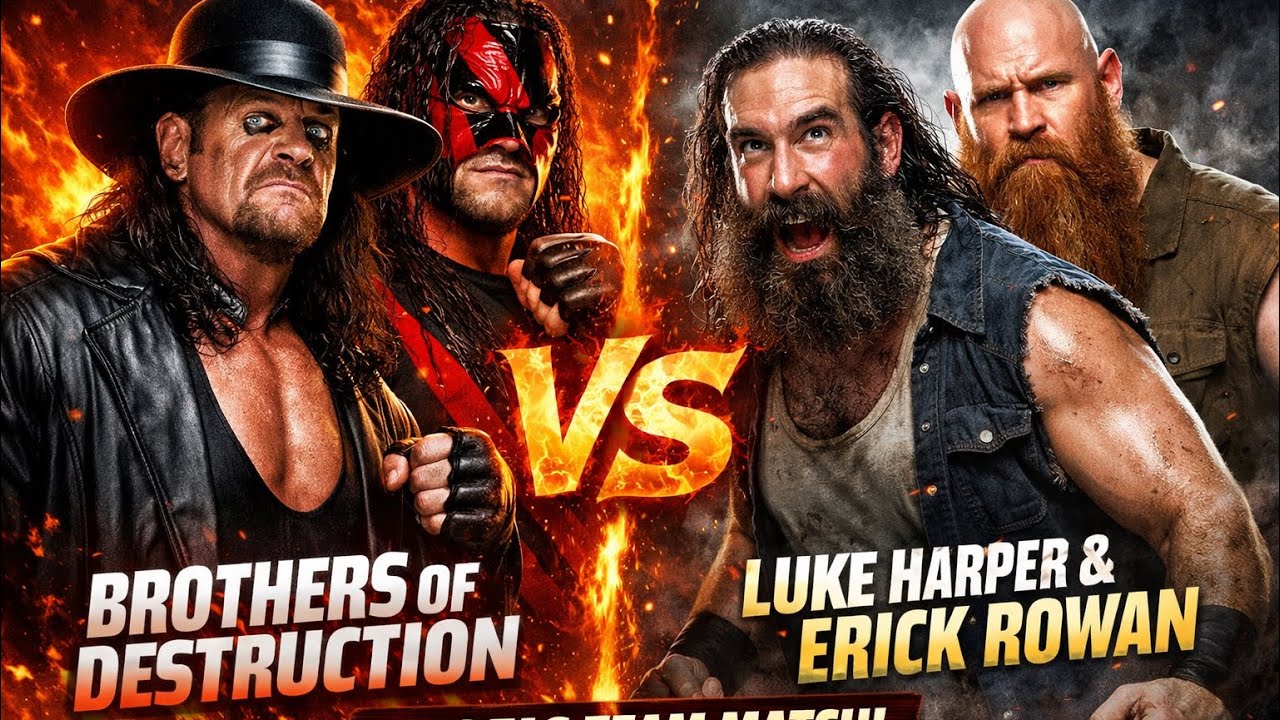 Can ANYONE Survive The Brothers of Destruction? Undertaker & Kane vs Harper & Rowan 