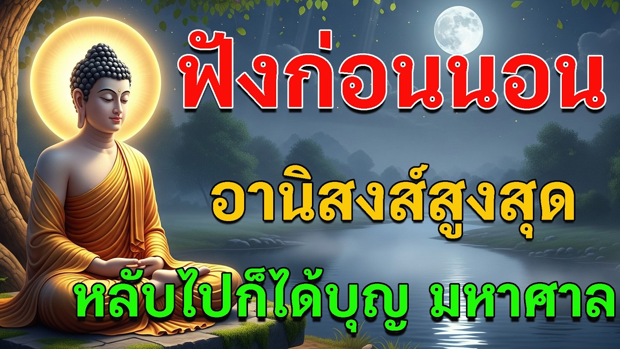 ฟังก่อนหลับ ปล่อยใจให้บุญคุ้มครอง นอนสบายถึงเช้า