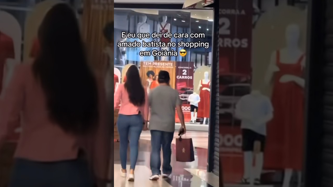 AMADO BATISTA LEVA NOIVA CALITA PARA COMPRAS CARAS EM SHOPPING
