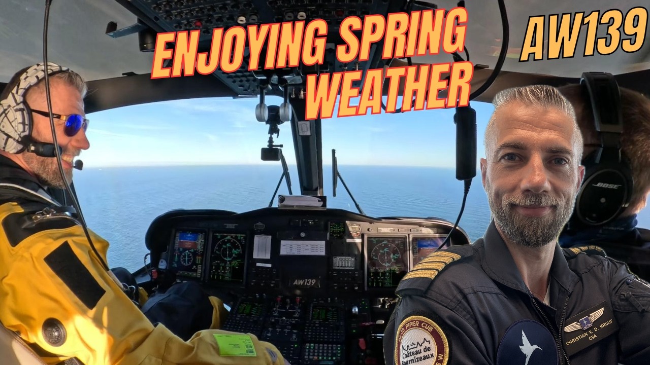 Real Helicopter POV Offshore flight | AW139 | Actual ATC and NO music.