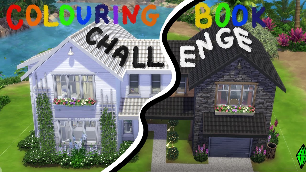 Colouring Book Challenge In The Sims 4