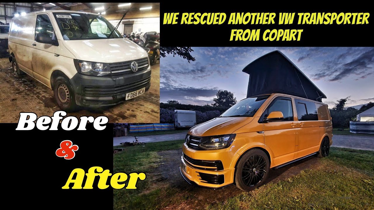 Еще одна трансформация Copart VW Transporter T6