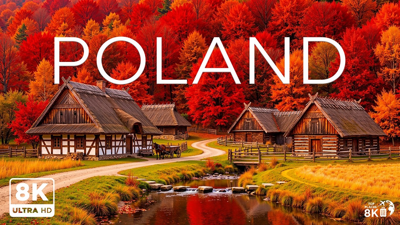 Poland Autumn 4K 🍂 Enchanted Autumn | Golden Forests & Breathtaking Landscapes