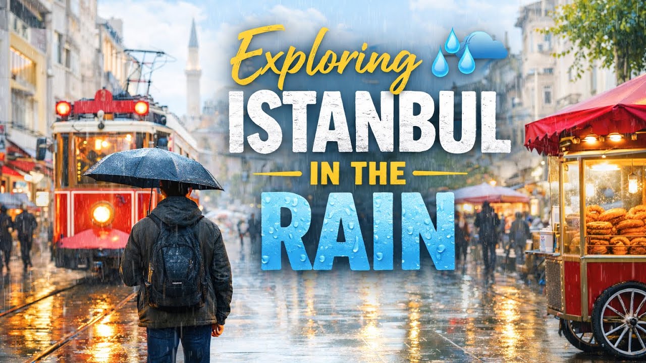 Turkey🇹🇷 Rainy Walk in Sirkeci | Istanbul POV